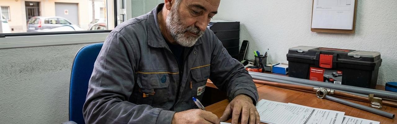 Emisión de boletines de fontanería en Getxo